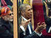 US President Barack Obama seen chewing gum at R-day parade