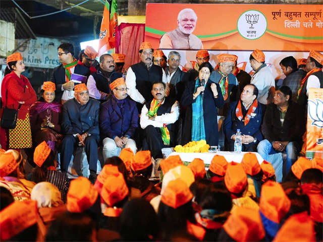 Sushma Swaraj at election campaign