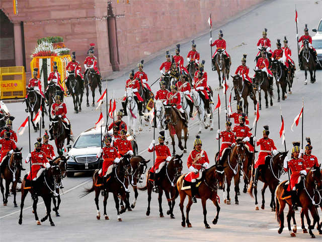 President Pranab Mukherjee arrives for the ceremony