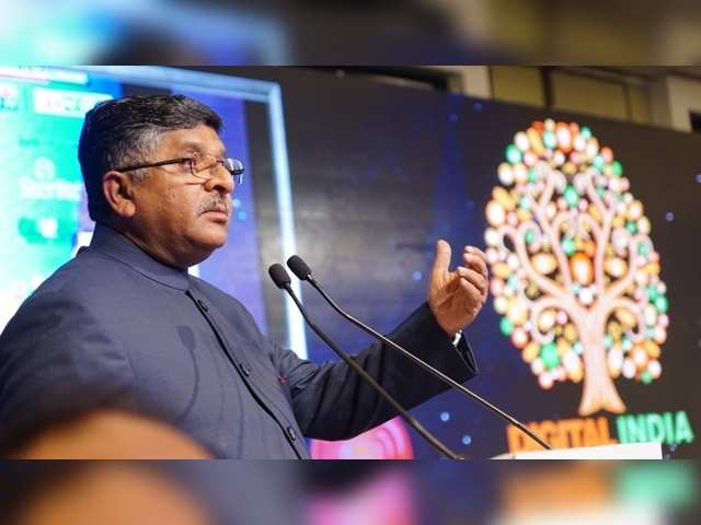 Minister Ravi Shankar Prasad, Hon’ble Minister for IT & Telecom, Ministry of Communications and Information Technology, Government of India delivering the keynote address on Day 1 of the Digital India Summit 2015