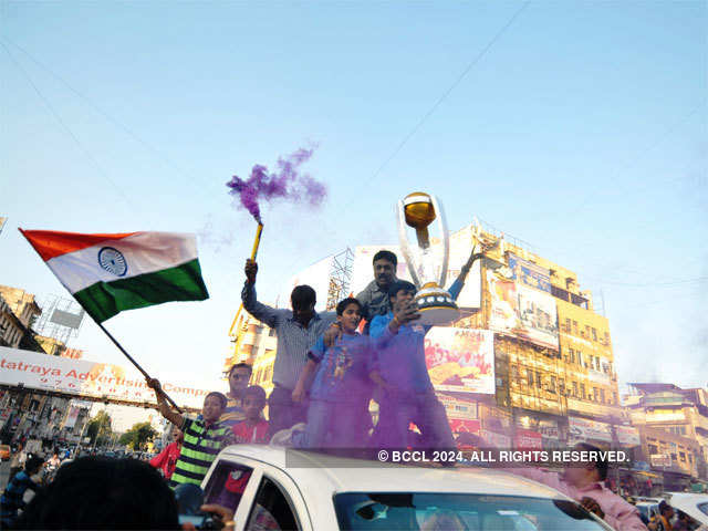 Country witnesses outburst of revelry as India beats Pakistan