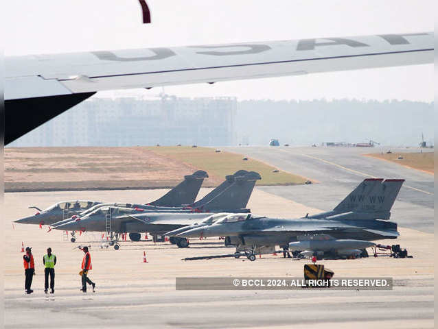 Aircrafts at the Yelahanka Airforce station