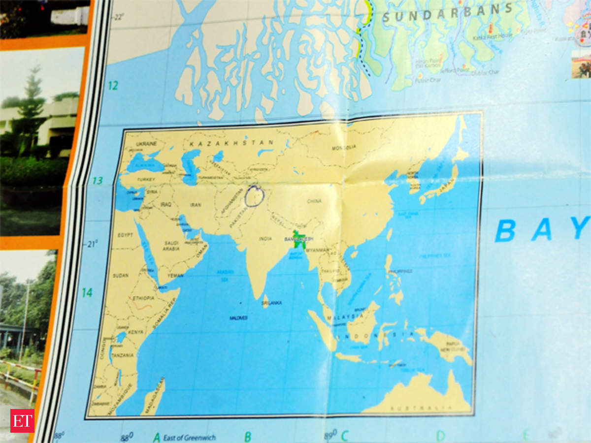 Un Map Of India Un Official Uses Wrong India Map; Parts Of J&K Missing - The Economic Times