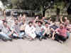 School of Open Learning students protest outside Delhi Secretariat