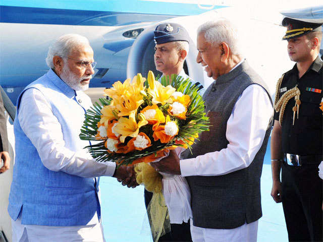 PM Modi at Bengaluru airport