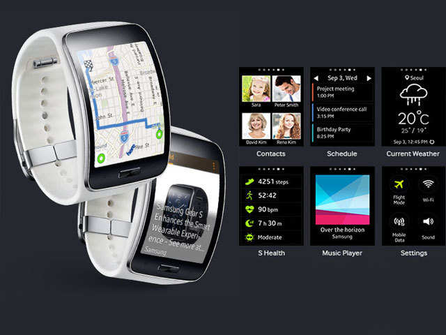 Samsung Gear S ($300 to $400, plus $5 or $10 monthly service fee)