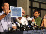 Brazilian Air Force Officer, shows the map