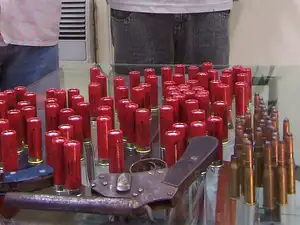 Airport police said that Kaur was nabbed after 25 live imported cartridges were recovered from her language during frisking. Airport police said that Kaur was nabbed after 25 live imported cartridges were recovered from her language during frisking.