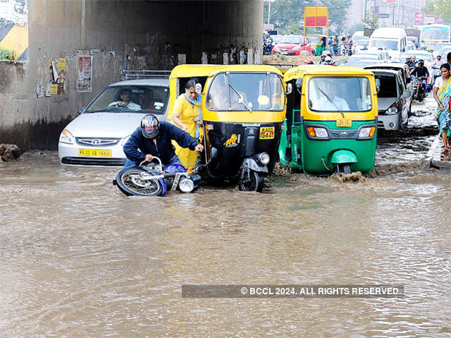 Water logged streets in Bengaluru