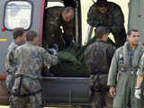 Brazilian Air Force unload corpse