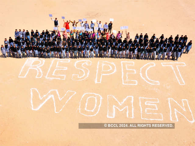 Message of 'RESPECT WOMEN'