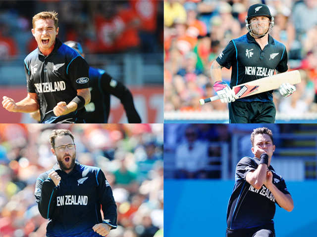 Trent Boult, Tim Southee, Vettori &  McCullum