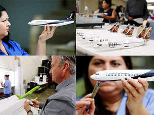How model airplanes help break the ice between airline executives