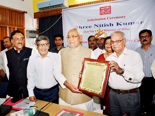 Nitish Kumar felicitated