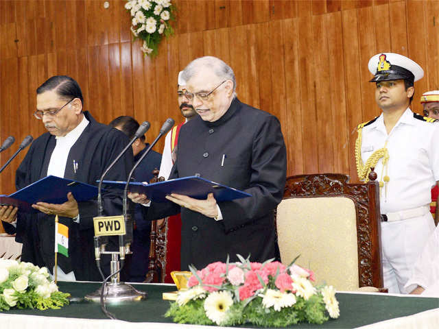 Ashok Bhushan being sworn in as the Chief Justice of Kerala High Court