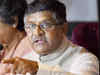 Tariffs will not increase beyond 1.3 p/min, says telecom minister Ravi Shankar Prasad