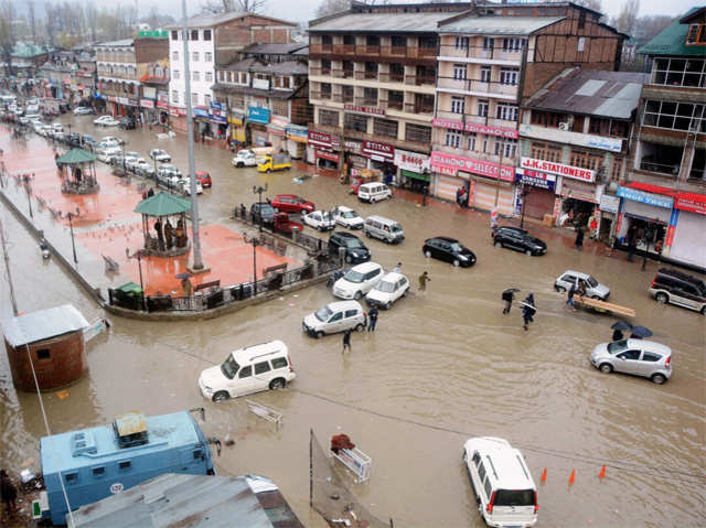 Making way through water logged roads