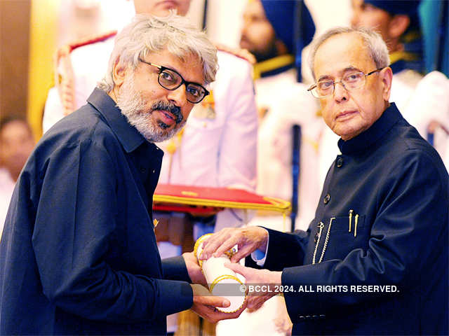 Pranab Mukherjee presents Padma to Bhansali