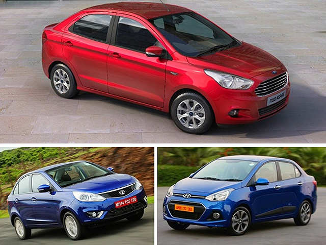 Ford Figo Aspire vs Tata Zest vs Hyundai Xcent