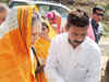 Congress president Sonia Gandhi meets rain-hit farmers in Madhya Pradesh, promises support