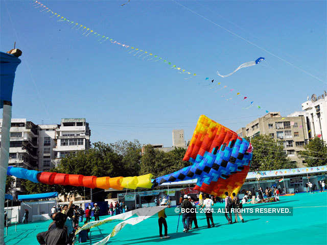 Kites lending vibrancy to the skies in Gujarat
