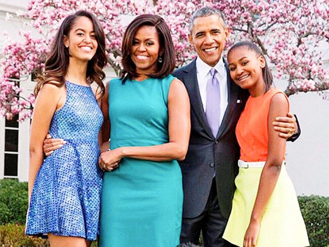 Obamas Looking Adorable In New Family Picture On Easter The Economic 