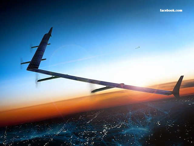Facebook's solar-powered drones to provide internet connectivity