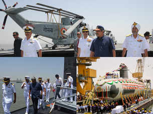 Defence Minister Manohar Parrikar takes stock of Navy's operational readiness