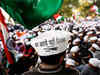 AAP hits back at BJP for protests outside CM Arvind Kejriwal residence