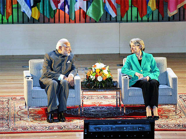 PM Modi with Irina Bokova