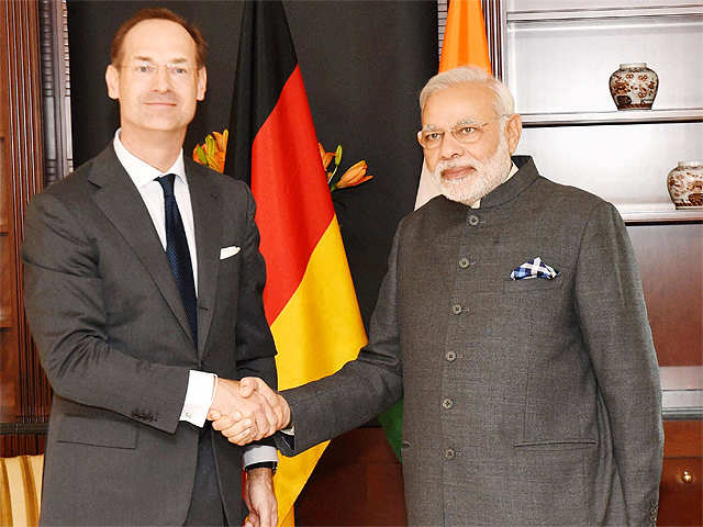 PM Modi with CEO Allianz SE Oliver Baete
