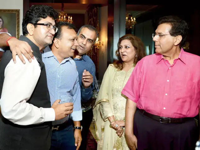 Image: (L-R)Prasoon Joshi, McDonald's' Amit Jatia, TPG’s Manish Chokhani, Shalini and Dilip Piramal. Image: (L-R)Prasoon Joshi, McDonald's' Amit Jatia, TPG’s Manish Chokhani, Shalini and Dilip Piramal.