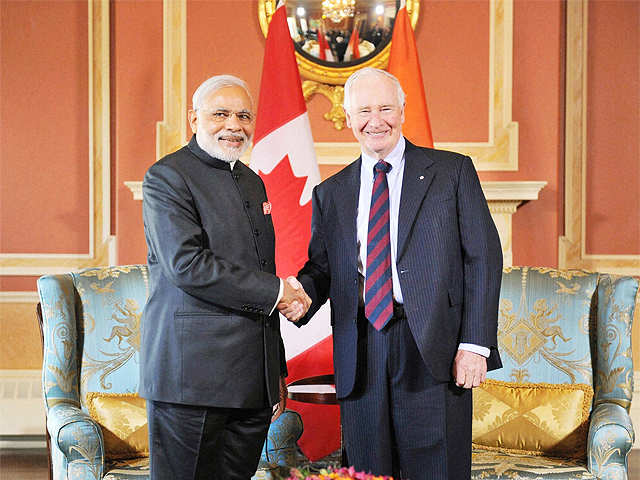 PM Modi with Governor General of Canada