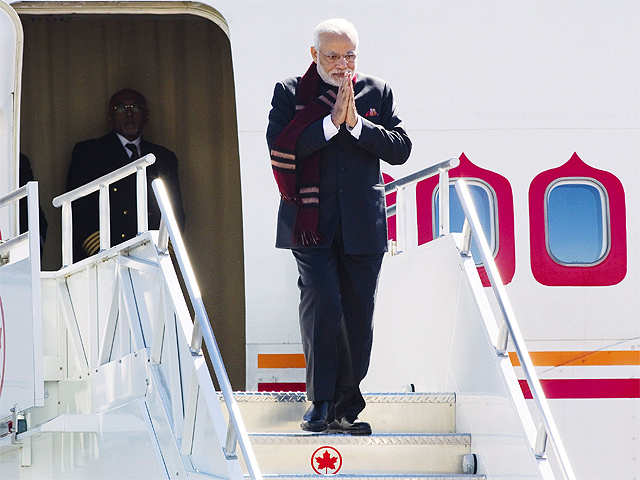 PM Modi arrives at Vancouver International Airport
