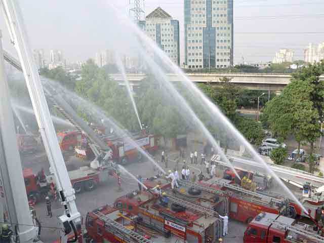 Fire mock drill in Gurgaon