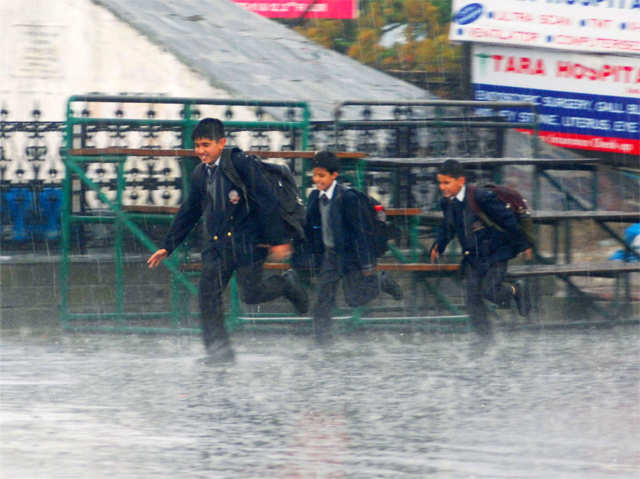 Heavy rainfall in Shimla