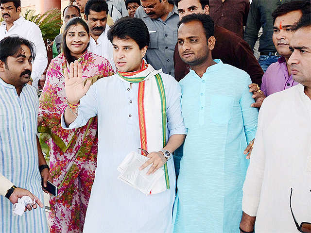 Jyotiraditya in Bhopal