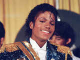 Michael Jackson is seen backstage at Grammy Awards