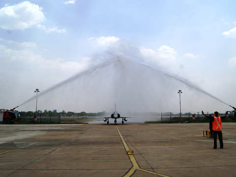 'Water Cannon Salute'