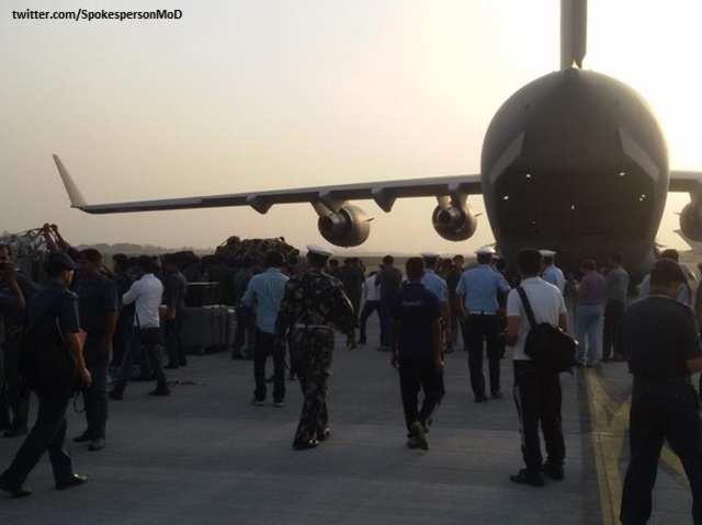 IAF aurcraft being readied for take off