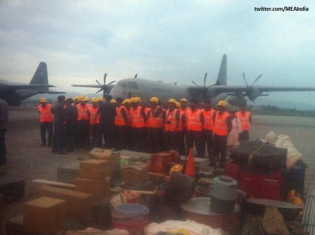 IAF aircraft reaches Kathmandu