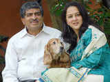 Nilekani with wife Rohini