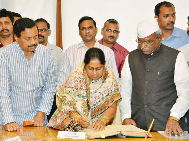 Suman R Patil takes oath as MLA