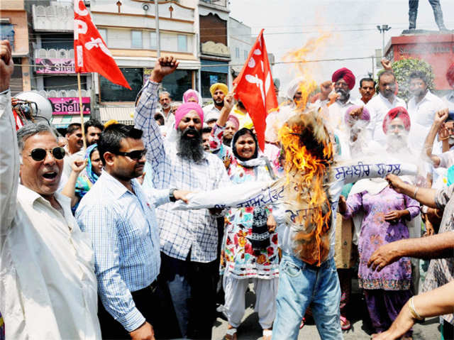 Protest in Amritsar