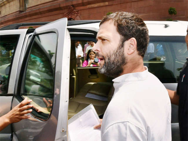 Congress Vice President Rahul Gandhi at Parliament house