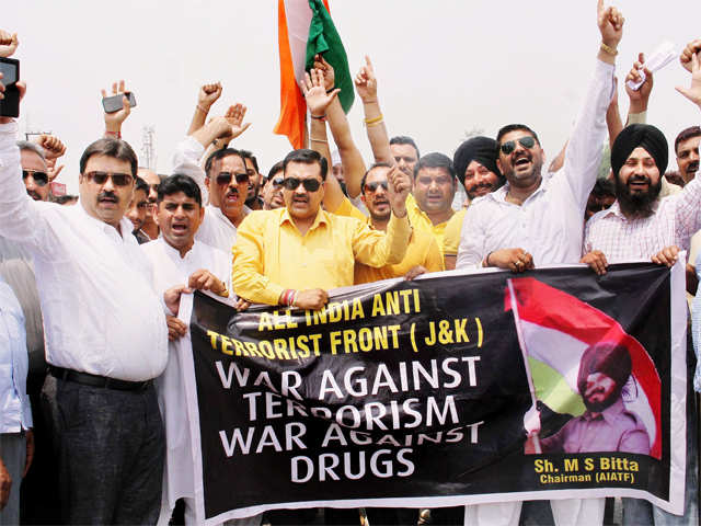 All India Anti Terrorist Front's protest