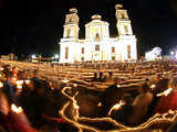 Religious festival attended by Catholic priests