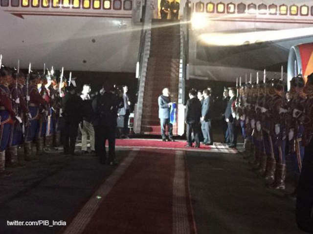 PM Narendra Modi welcomed