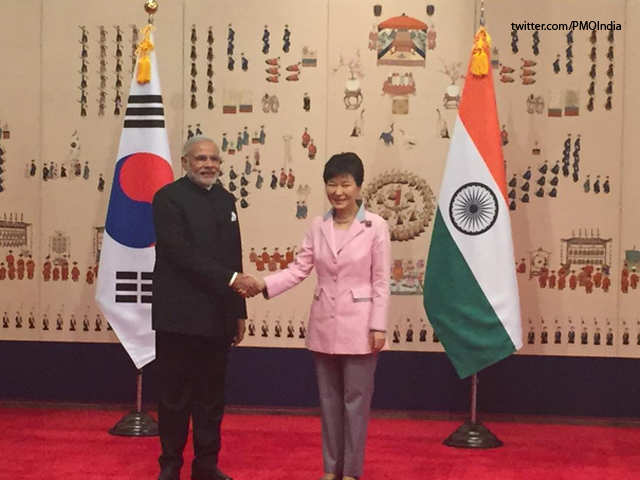 PM Modi with President of South Korea