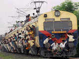 Over crowded passenger train